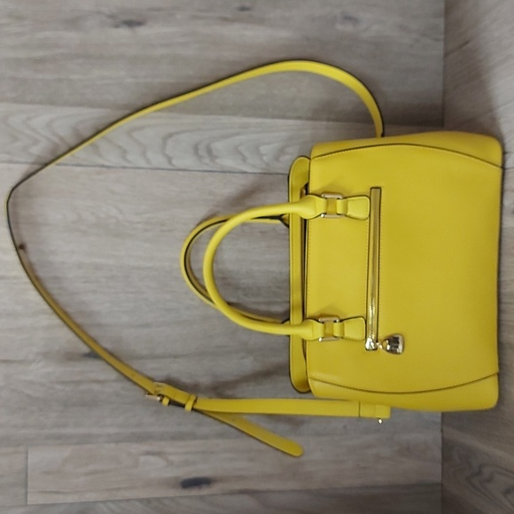 NWOT BOSTANTEN Yellow Handbag/ Purse/Crossbody - Picture 3 of 8